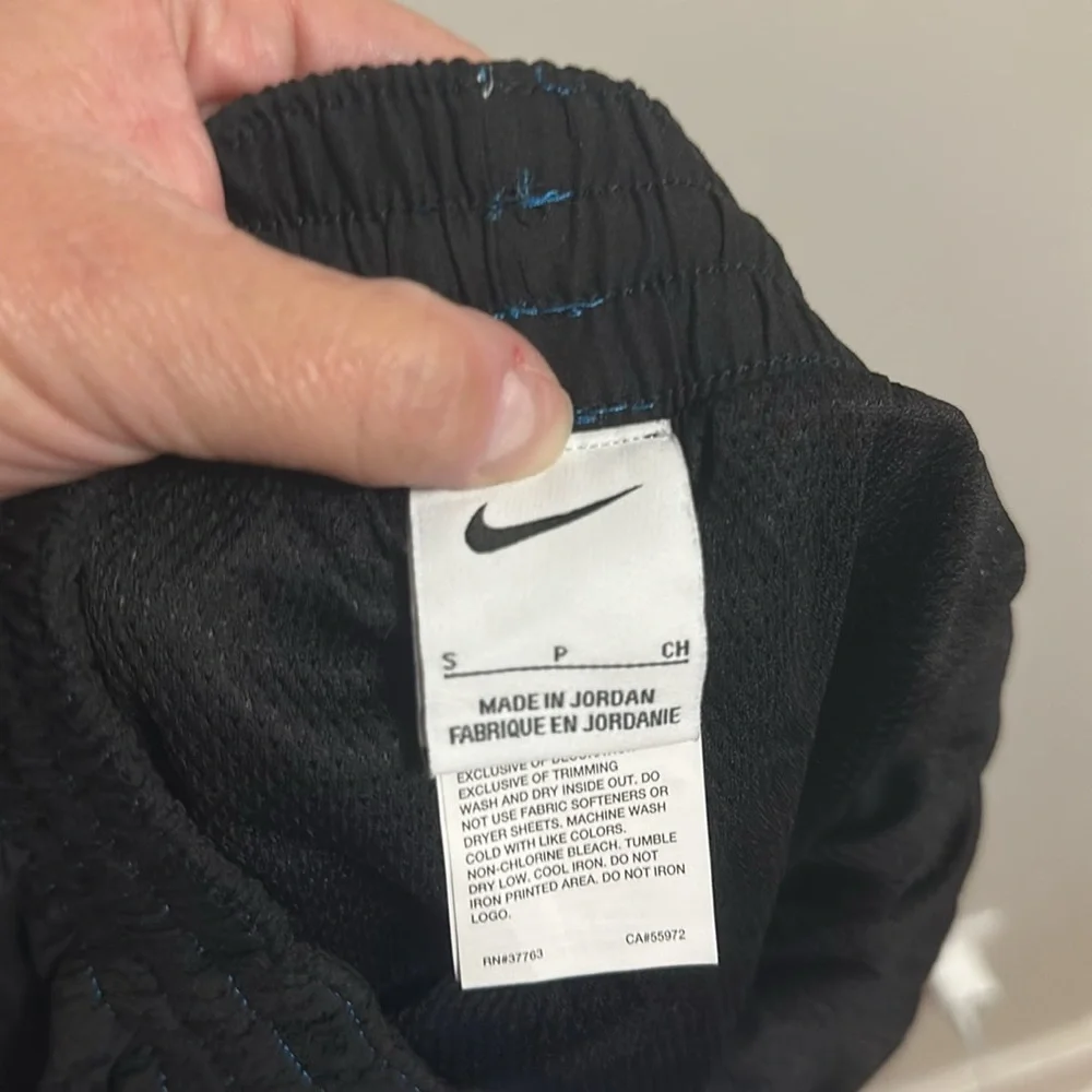 Nike Men's 8” Core Contend Volley Swim Trunks Small Blue Black - Picture 8 of 9